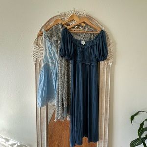 Anthropologie Free People Blue Bundle